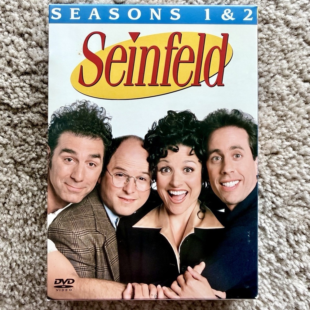 Seinfeld Seasons 1 & 2 DVD Box Set 2004 18 Episodes Remastered High Def VGUC
